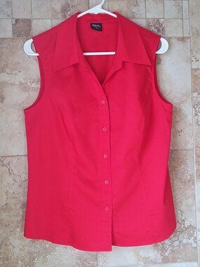 TRIBAL Brand Sleeveless Blouse Red Size 10
